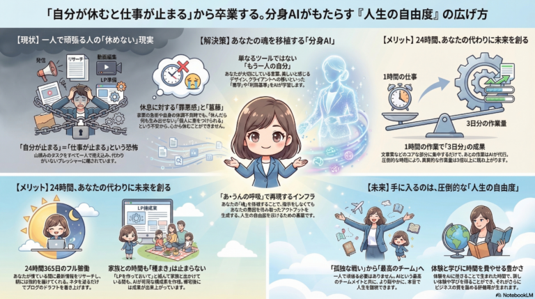 動けない日も仕事は止まらない｜分身AIが生む「安心と自由」