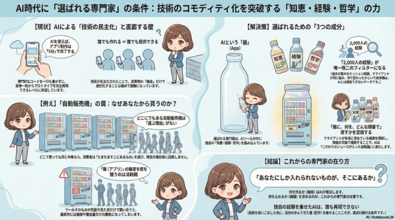 AIで誰でもアプリが作れる時代に、選ばれる専門家の条件