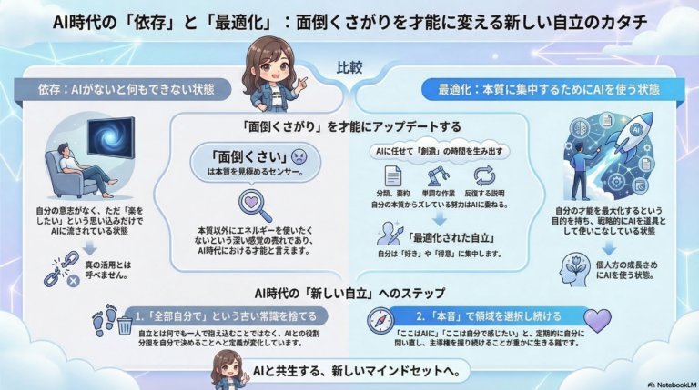 AIに任せるのは依存？それとも最適化？