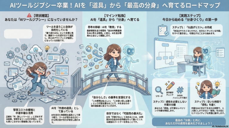 AIツール疲れの正体｜「使う」から「育てる」へシフトする思考法