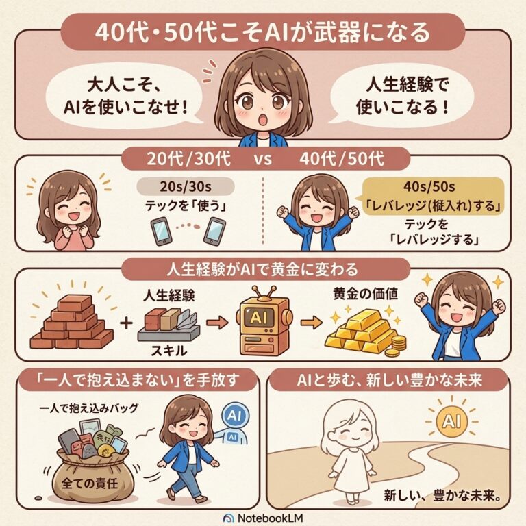 40代・50代こそ、AIが最高の「人生の武器」になる理由