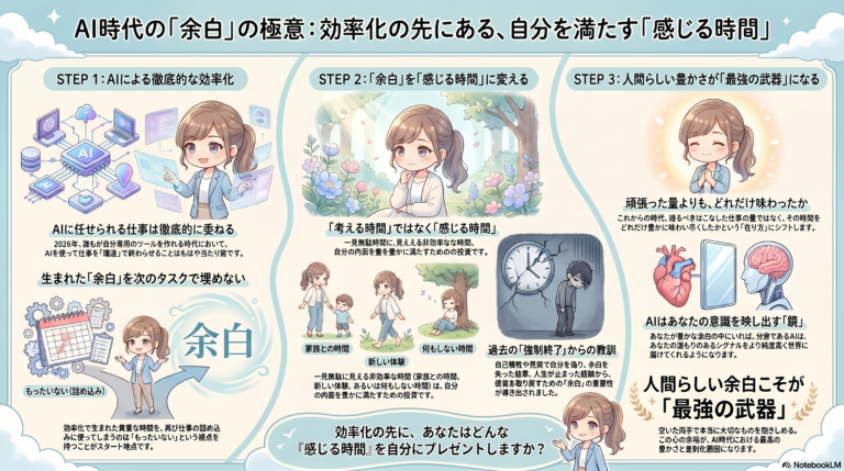 効率化のその先へ。AIが私にくれた「本当の自分」を取り戻す時間